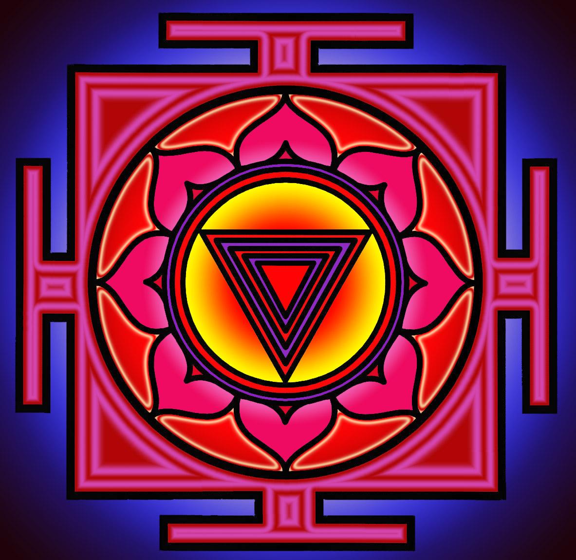 Kali yantra color - Chaos Prêt à Cuire [2]