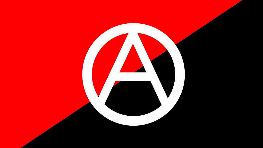 2000px Anarchist flag with A symbol 2.svg  1024x576 - Han Ryner : l'Homme par Hem Day
